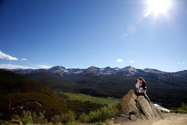 Right after getting engaged in Breckenridge, Colorado